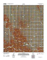 Samaniego Peak Arizona Historical topographic map, 1:24000 scale, 7.5 X 7.5 Minute, Year 2011