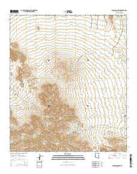 Samaniego Peak Arizona Current topographic map, 1:24000 scale, 7.5 X 7.5 Minute, Year 2014