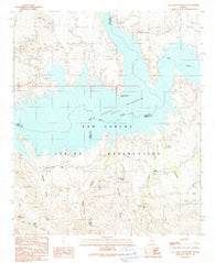 San Carlos Reservoir Arizona Historical topographic map, 1:24000 scale, 7.5 X 7.5 Minute, Year 1989