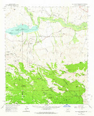 San Carlos Reservoir Arizona Historical topographic map, 1:62500 scale, 15 X 15 Minute, Year 1962