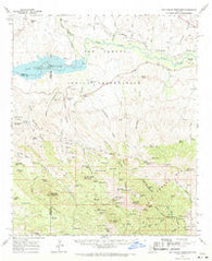 San Carlos Reservoir Arizona Historical topographic map, 1:62500 scale, 15 X 15 Minute, Year 1962