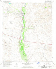 San Carlos Arizona Historical topographic map, 1:24000 scale, 7.5 X 7.5 Minute, Year 1966