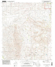 San Cayetano Mountains Arizona Historical topographic map, 1:24000 scale, 7.5 X 7.5 Minute, Year 1996