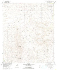 San Cayetano Mts. Arizona Historical topographic map, 1:24000 scale, 7.5 X 7.5 Minute, Year 1981