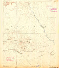San Francisco Mtns Arizona Historical topographic map, 1:250000 scale, 1 X 1 Degree, Year 1891