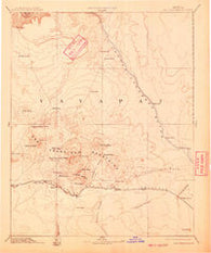 San Francisco Mtns Arizona Historical topographic map, 1:250000 scale, 1 X 1 Degree, Year 1894