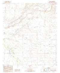 San Jose Arizona Historical topographic map, 1:24000 scale, 7.5 X 7.5 Minute, Year 1985
