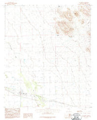 San Simon Arizona Historical topographic map, 1:24000 scale, 7.5 X 7.5 Minute, Year 1987