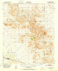 San Simon Arizona Historical topographic map, 1:62500 scale, 15 X 15 Minute, Year 1951