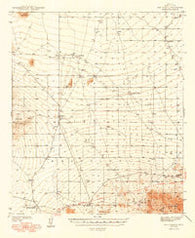 San Vicente Arizona Historical topographic map, 1:62500 scale, 15 X 15 Minute, Year 1948