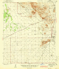 San Xavier Mission Arizona Historical topographic map, 1:62500 scale, 15 X 15 Minute, Year 1943
