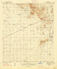 San Xavier Mission Arizona Historical topographic map, 1:62500 scale, 15 X 15 Minute, Year 1943