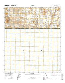 San Bernardino Ranch Arizona Current topographic map, 1:24000 scale, 7.5 X 7.5 Minute, Year 2014