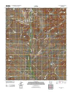 San Carlos Arizona Historical topographic map, 1:24000 scale, 7.5 X 7.5 Minute, Year 2011