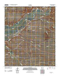 San Jose Arizona Historical topographic map, 1:24000 scale, 7.5 X 7.5 Minute, Year 2011