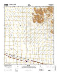 San Simon Arizona Current topographic map, 1:24000 scale, 7.5 X 7.5 Minute, Year 2014