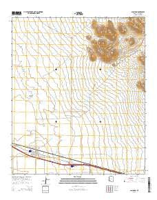 San Simon Arizona Current topographic map, 1:24000 scale, 7.5 X 7.5 Minute, Year 2014