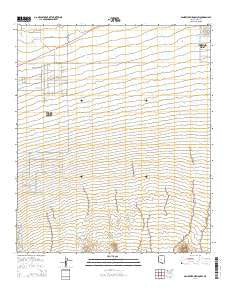 San Xavier Mission SW Arizona Current topographic map, 1:24000 scale, 7.5 X 7.5 Minute, Year 2014