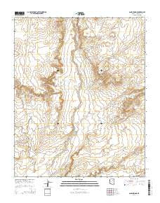 Sand Springs Arizona Current topographic map, 1:24000 scale, 7.5 X 7.5 Minute, Year 2014