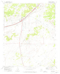 Sanders Arizona Historical topographic map, 1:24000 scale, 7.5 X 7.5 Minute, Year 1971