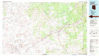 Sanders Arizona Historical topographic map, 1:100000 scale, 30 X 60 Minute, Year 1982