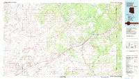 Sanders Arizona Historical topographic map, 1:100000 scale, 30 X 60 Minute, Year 1982