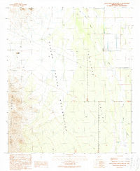 Santa Rosa Mountains NE Arizona Historical topographic map, 1:24000 scale, 7.5 X 7.5 Minute, Year 1989