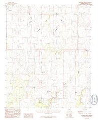Saunders Draw Arizona Historical topographic map, 1:24000 scale, 7.5 X 7.5 Minute, Year 1986