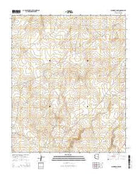 Saunders Draw Arizona Current topographic map, 1:24000 scale, 7.5 X 7.5 Minute, Year 2014