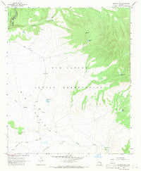 Sawbuck Mtn. Arizona Historical topographic map, 1:24000 scale, 7.5 X 7.5 Minute, Year 1967