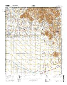 Sawik Mountain Arizona Current topographic map, 1:24000 scale, 7.5 X 7.5 Minute, Year 2014