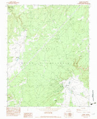 Sawmill Arizona Historical topographic map, 1:24000 scale, 7.5 X 7.5 Minute, Year 1982