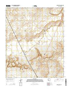 Schnebly Well Arizona Current topographic map, 1:24000 scale, 7.5 X 7.5 Minute, Year 2014