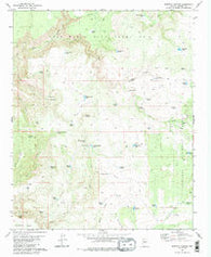 Scratch Canyon Arizona Historical topographic map, 1:24000 scale, 7.5 X 7.5 Minute, Year 1980