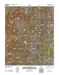 Scratch Canyon Arizona Historical topographic map, 1:24000 scale, 7.5 X 7.5 Minute, Year 2012