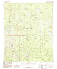 Seepage Mountain Arizona Historical topographic map, 1:24000 scale, 7.5 X 7.5 Minute, Year 1986