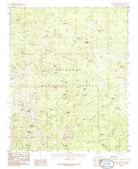 Seepage Mountain Arizona Historical topographic map, 1:24000 scale, 7.5 X 7.5 Minute, Year 1986