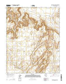 Segihatsosi Canyon Arizona Current topographic map, 1:24000 scale, 7.5 X 7.5 Minute, Year 2014