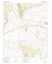 Seligman West Arizona Historical topographic map, 1:24000 scale, 7.5 X 7.5 Minute, Year 1981
