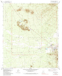 Sells West Arizona Historical topographic map, 1:24000 scale, 7.5 X 7.5 Minute, Year 1979