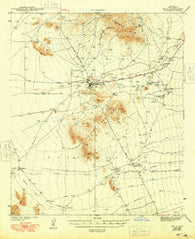 Sells Arizona Historical topographic map, 1:62500 scale, 15 X 15 Minute, Year 1943