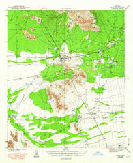 Sells Arizona Historical topographic map, 1:62500 scale, 15 X 15 Minute, Year 1943