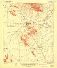 Sells Arizona Historical topographic map, 1:62500 scale, 15 X 15 Minute, Year 1943