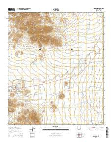 Sells East Arizona Current topographic map, 1:24000 scale, 7.5 X 7.5 Minute, Year 2014