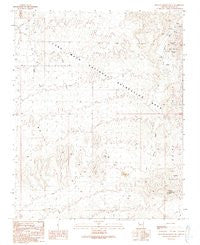 Senator Mountain NE Arizona Historical topographic map, 1:24000 scale, 7.5 X 7.5 Minute, Year 1989
