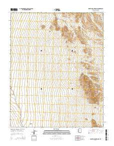 Senator Mountain SW Arizona Current topographic map, 1:24000 scale, 7.5 X 7.5 Minute, Year 2014