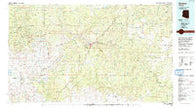 Seneca Arizona Historical topographic map, 1:100000 scale, 30 X 60 Minute, Year 1992