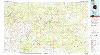 Seneca Arizona Historical topographic map, 1:100000 scale, 30 X 60 Minute, Year 1992
