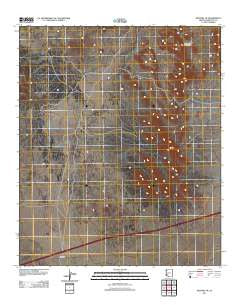Sentinel NE Arizona Historical topographic map, 1:24000 scale, 7.5 X 7.5 Minute, Year 2011
