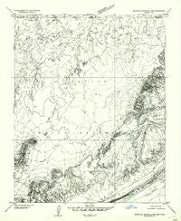 Setsiltso Springs 2 NW Arizona Historical topographic map, 1:24000 scale, 7.5 X 7.5 Minute, Year 1952